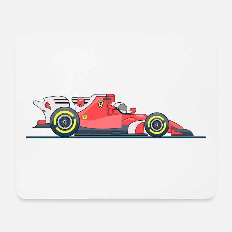 Racing car car racing - Mouse Pad (horizontal) - white
