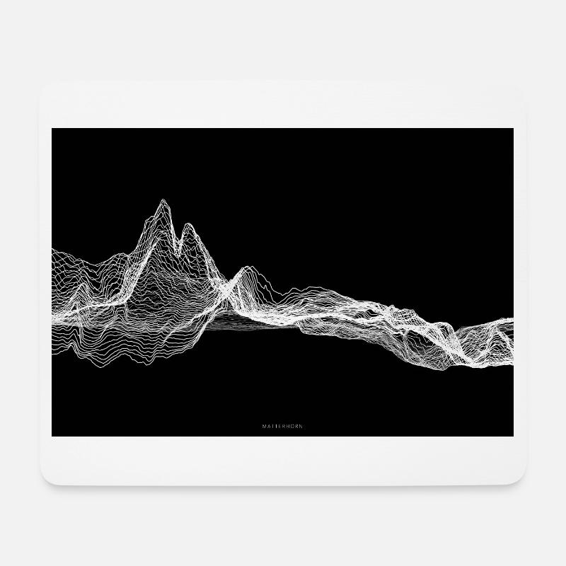 Digital Matterhorn P - Mousepad (Querformat) - Weiß