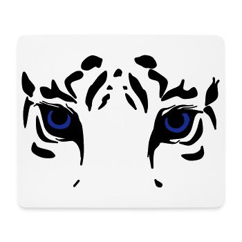 tiger head - Mouse Pad (horizontal) - white - Front