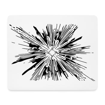 Vector Splash Explosion - Tapis de souris (format paysage) - blanc - Devant