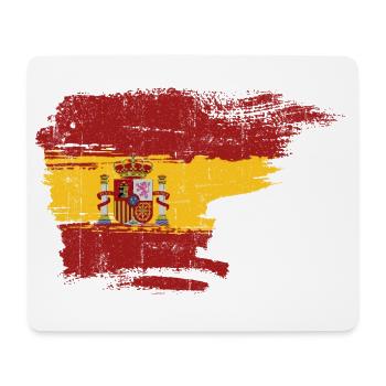 Pinselstrichwappen der spanischen Flagge - Mousepad (Querformat) - Weiß - Vorne