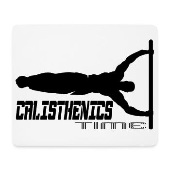 Callisthénie - Tapis de souris (format paysage) - blanc - Devant