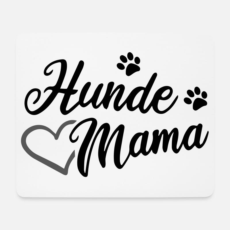 Hunde Mama - Mousepad (Querformat) - Weiß