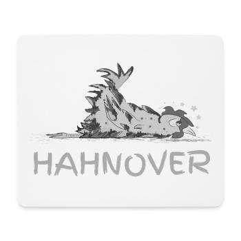 Hahnover - zerrupfter Hahn, grau - Mousepad (Querformat) - Weiß - Vorne