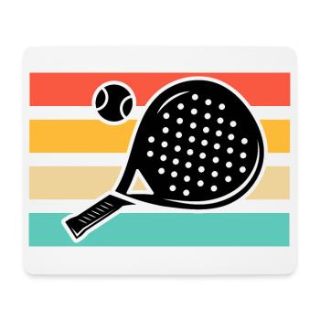 Padel Tennis Retro Vintage - Mouse Pad (horizontal) - white - Front