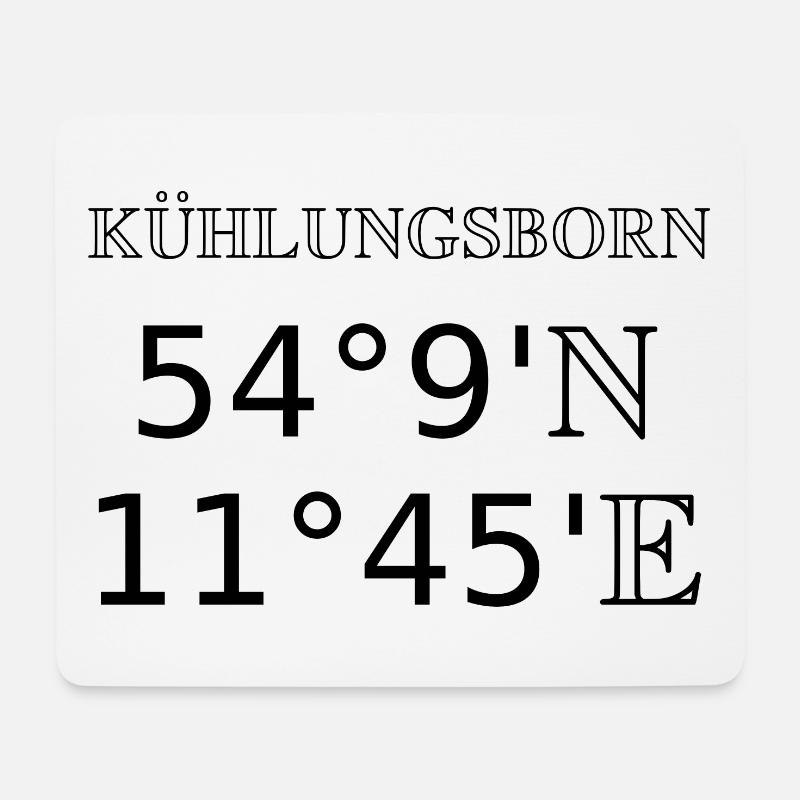 Kühlungsborn - Tapis de souris (format paysage) - blanc