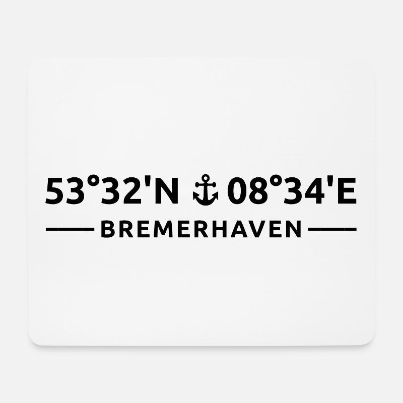 Bremerhaven - Mousepad (Querformat) - Weiß