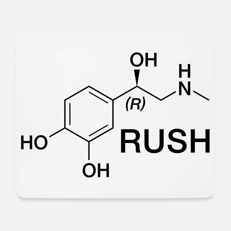 Adrenalinschub Wissenschaftliches Muster - Mousepad (Querformat) - Weiß