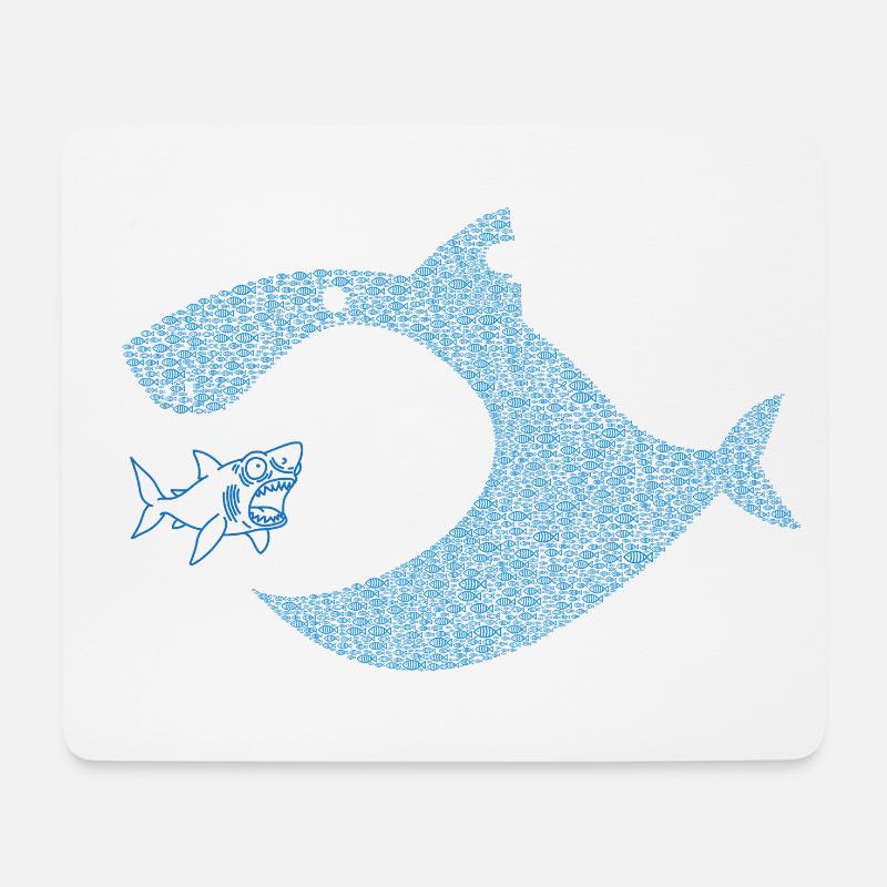 Pececitos Unidos S.I. - Mousepad (Querformat) - Weiß