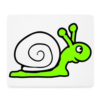 Snail Shell Cute Cute Happy Cool - Mouse Pad (horizontal) - white - Front
