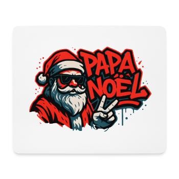 Père Noël Street Art Paix - Tapis de souris (format paysage) - blanc - Devant