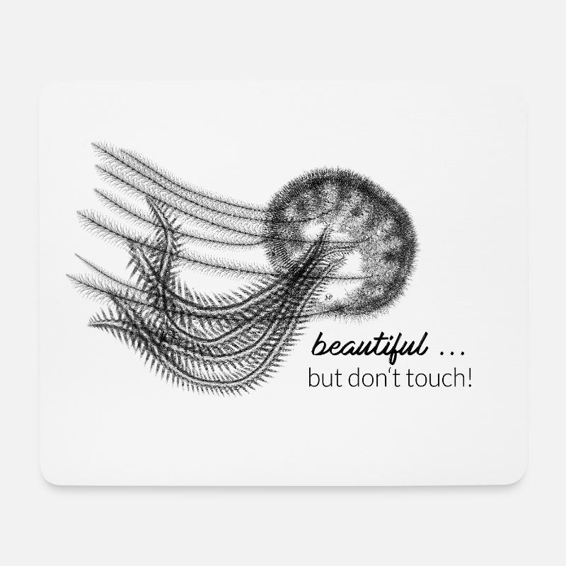 Jellyfish - beautiful but don't touch - Mouse Pad (horizontal) - white
