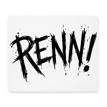 Run! - Mouse Pad (horizontal) - white - Front