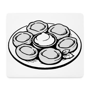 Pelmeni, Manti - Mouse Pad (horizontal) - white - Front