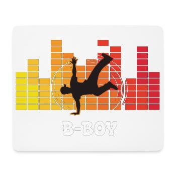 B-Boy Breakdance Streetstyle Hip Hop DJ Dance - Mousepad (Querformat) - Weiß - Vorne