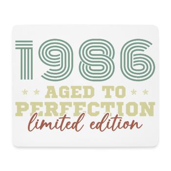 1986 Vintage Retro Geburtstagsgeschenk - Mousepad (Querformat) - Weiß - Vorne