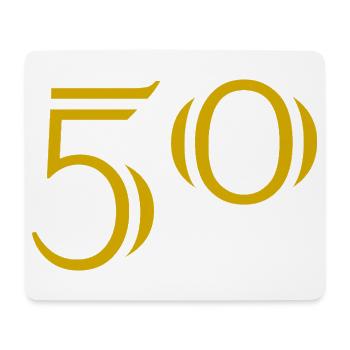 50. 50 YEARS. 50th ANNIVERSARY. 50 YEARS ANNIVERSARY. - Mouse Pad (horizontal) - white - Front