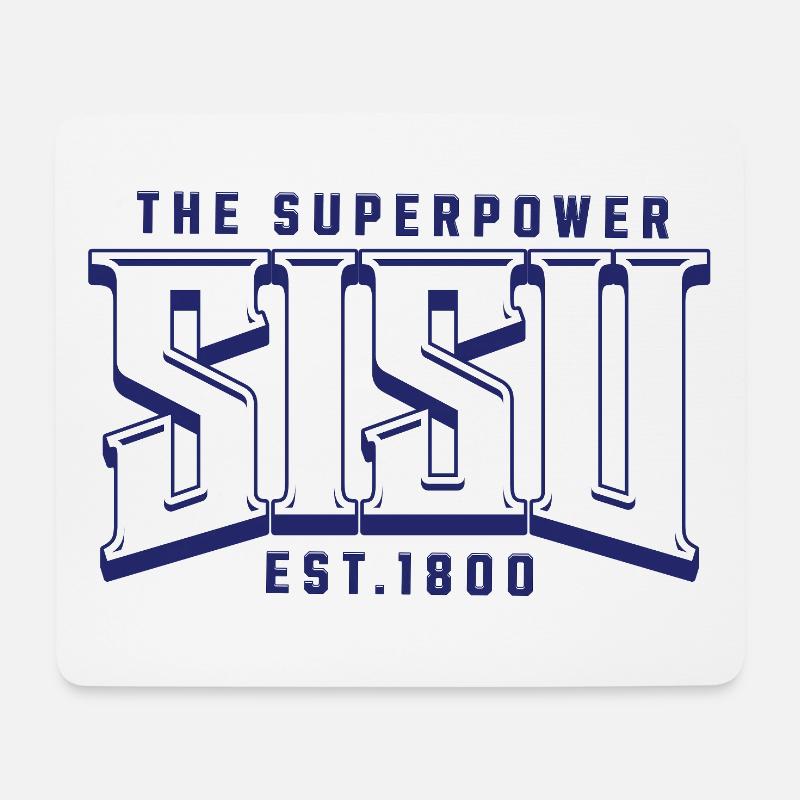 Inhalt Superpower-Logo-Druck - Mousepad (Querformat) - Weiß