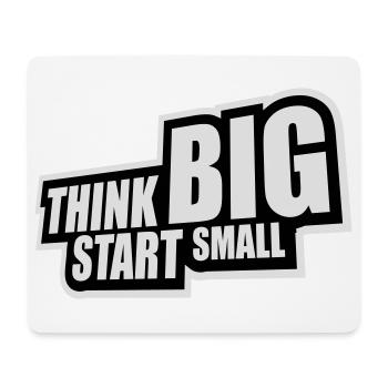 Pensez Grand, Commence, Petit, Motivation, Mentalité, Évolution. - Tapis de souris (format paysage) - blanc - Devant