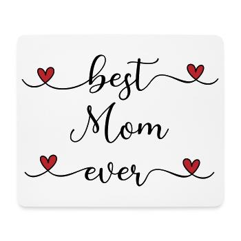 Mom Heart Gift - Mouse Pad (horizontal) - white - Front