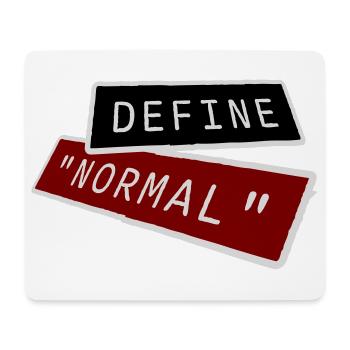 Define Normal Lustig Sarkastisch Definition Grafik - Mousepad (Querformat) - Weiß - Vorne