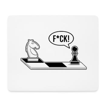 Chess Chessboard Funny Chess Pieces - Mouse Pad (horizontal) - white - Front