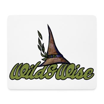 Wild & Wise Nature Wappen - Mousepad (Querformat) - Weiß - Vorne