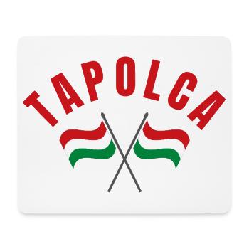 Tapolca a croisé les drapeaux hongrois - Tapis de souris (format paysage) - blanc - Devant