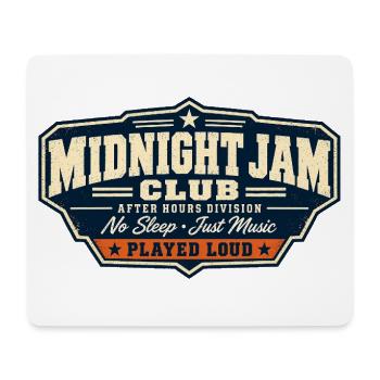 ROCK STAMP SOCIETY | Midnight Jam Club - Mousepad (Querformat) - Weiß - Vorne