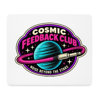 COSMIC FEEDBACK CLUB | Lärm jenseits der Sterne - Mousepad (Querformat) - Weiß - Vorne