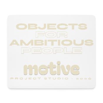 Objekte für ehrgeizige Menschen - Mousepad (Querformat) - Weiß - Vorne