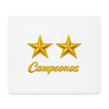 Spanien zwei goldene Sterne - Mousepad (Querformat) - Weiß - Vorne