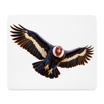 Condor im Flug - Mousepad (Querformat) - Weiß - Vorne