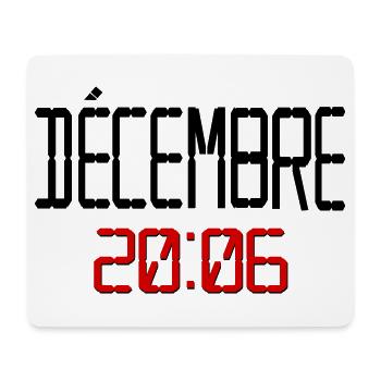 Geburtstag Dezember 2006, Französisch - Mousepad (Querformat) - Weiß - Vorne