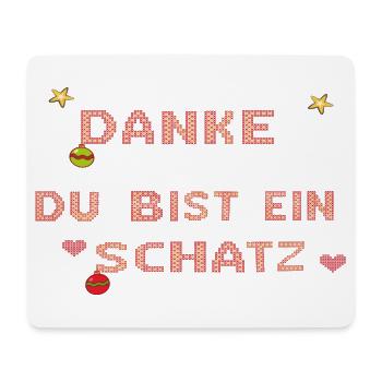 du bist ein Schatz - Mousepad (Querformat) - Weiß - Vorne