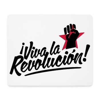 revolution fist - Mousepad (Querformat) - Weiß - Vorne