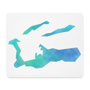 Kaiman Inseln - Mousepad (Querformat) - Weiß - Vorne