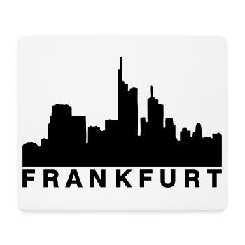Frankfurter Skyline Frankfurt - Mousepad (Querformat) - Weiß - Vorne