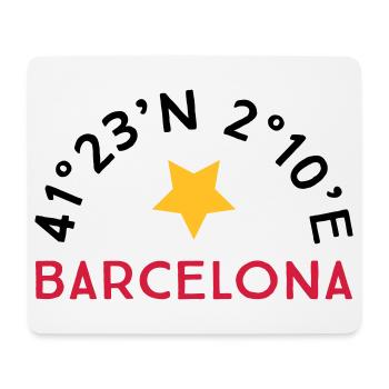 Barcelone - Tapis de souris (format paysage) - blanc - Devant