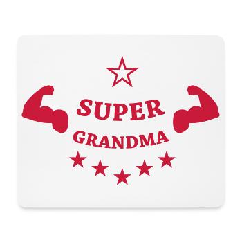 Super Grandma - Mousepad (Querformat) - Weiß - Vorne