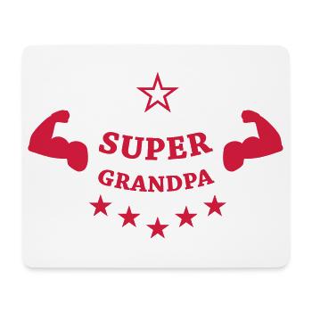 Super Grandpa ! - Tapis de souris (format paysage) - blanc - Devant