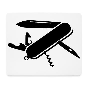 army knife - Mouse Pad (horizontal) - white - Front