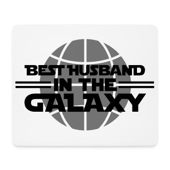 Best husband in the Galaxy - Mousepad (Querformat) - Weiß - Vorne