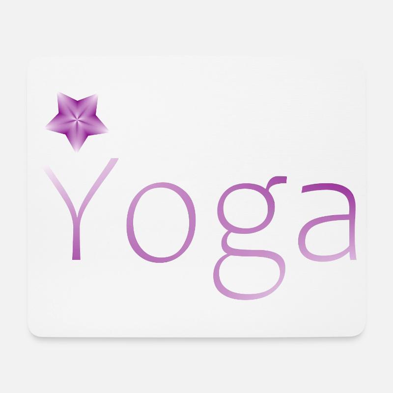yoga Meditation Geschenk Geschenkidee - Mousepad (Querformat) - Weiß