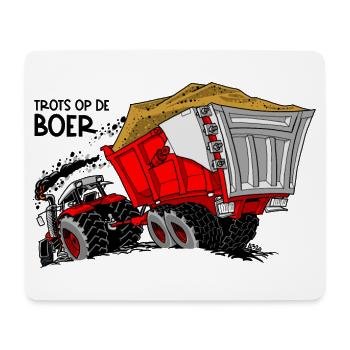 0954 Stolz auf den Bauern FARBE - Mousepad (Querformat) - Weiß - Vorne