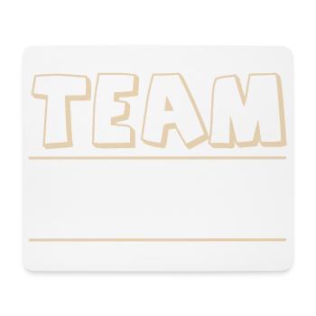 Team - Mousepad (Querformat) - Weiß - Vorne