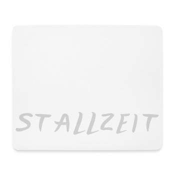 Eleganter Silhouettenpferd mit Schriftzug - Mousepad (Querformat) - Weiß - Vorne