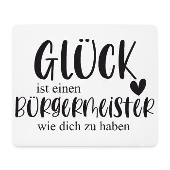 Bürgermeister Ehrenamt Stadt Gemeinde Geschenk - Mousepad (Querformat) - Weiß - Vorne