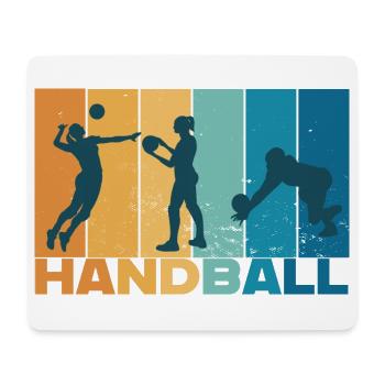 Handball Handballer Vintage Geschenk - Mousepad (Querformat) - Weiß - Vorne