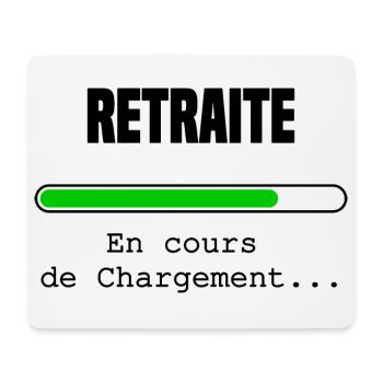 Retraite en cours de chargement - Tapis de souris (format paysage) - blanc - Devant